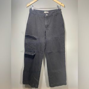 Forever 21 black cargo jeans